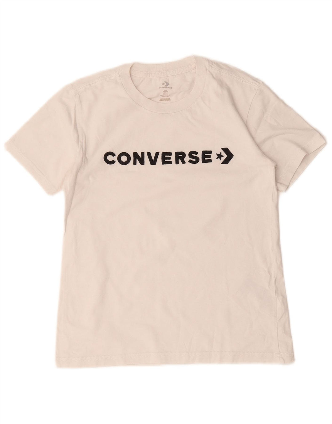 Tricou grafic Converse pentru femei Top UK 10 Small White Bumbac