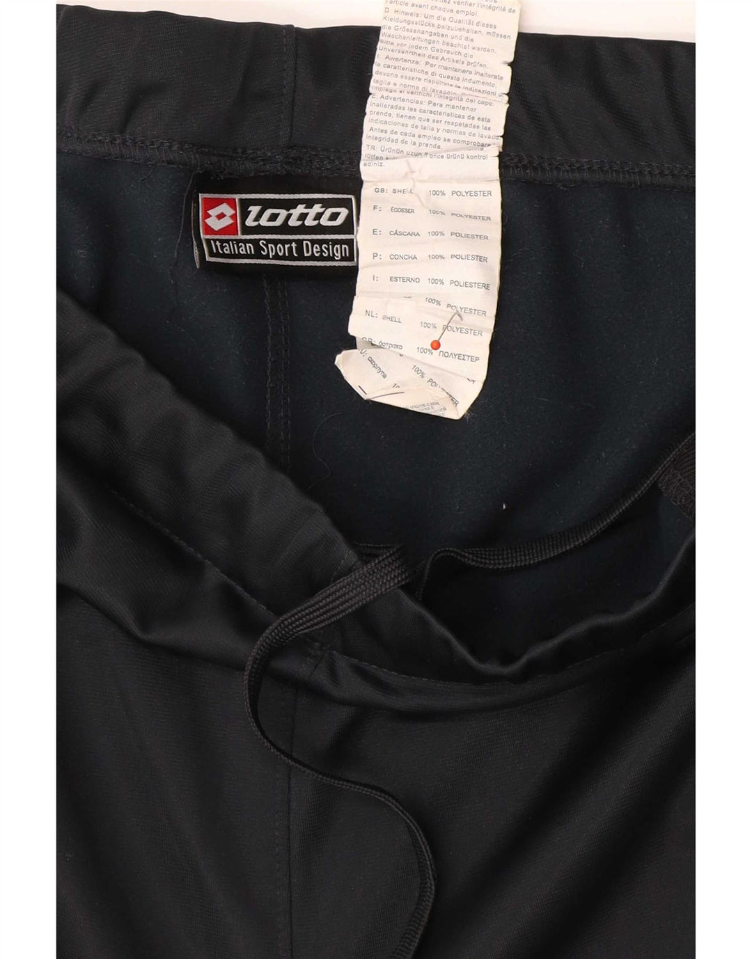 Pantaloni de trening crop Lotto pentru bărbați, poliester mediu albastru bleumarin