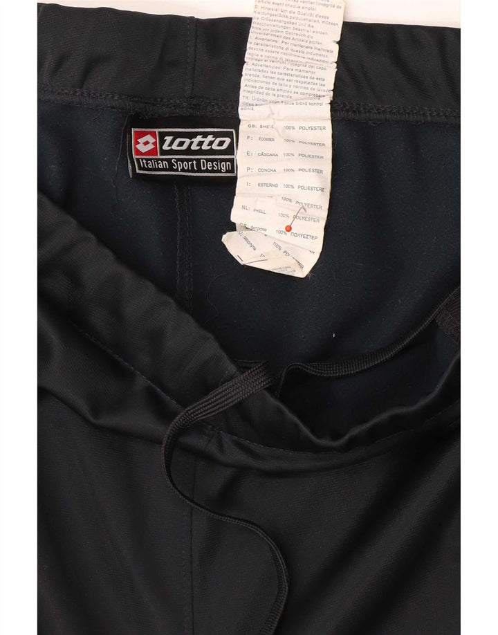 Pantaloni de trening crop Lotto pentru bărbați, poliester mediu albastru bleumarin