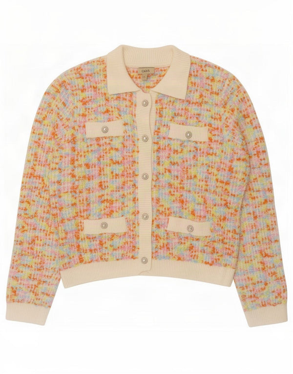 Pulover cardigan pentru femei Oasis UK 16, mare, multicolor, cu pete acrilice