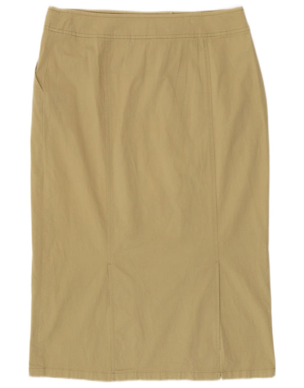 Fusta dreaptă pentru femei Luisa Spagnoli IT 46 Large W32 Bumbac verde
