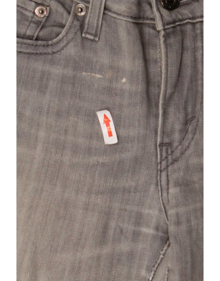 Jeans skinny Levi's pentru femei cu jambiere W26 L29 gri