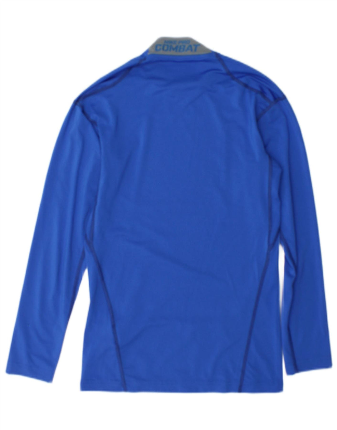Nike Dri Fit Top cu mânecă lungă pentru bărbați, poliester albastru mic