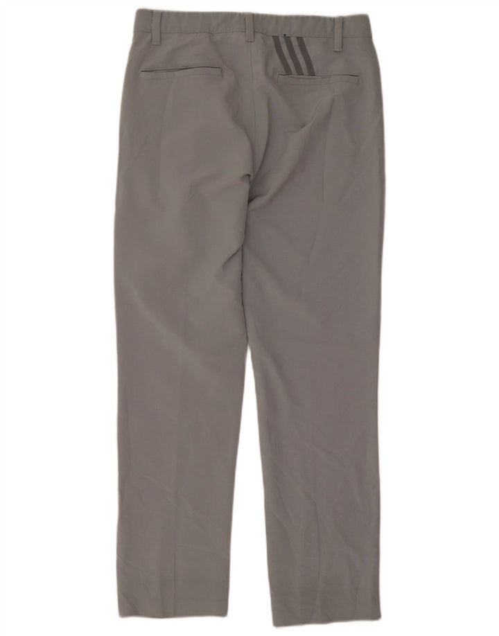 Pantaloni chino drepți pentru bărbați Adidas W30 L28 poliester gri