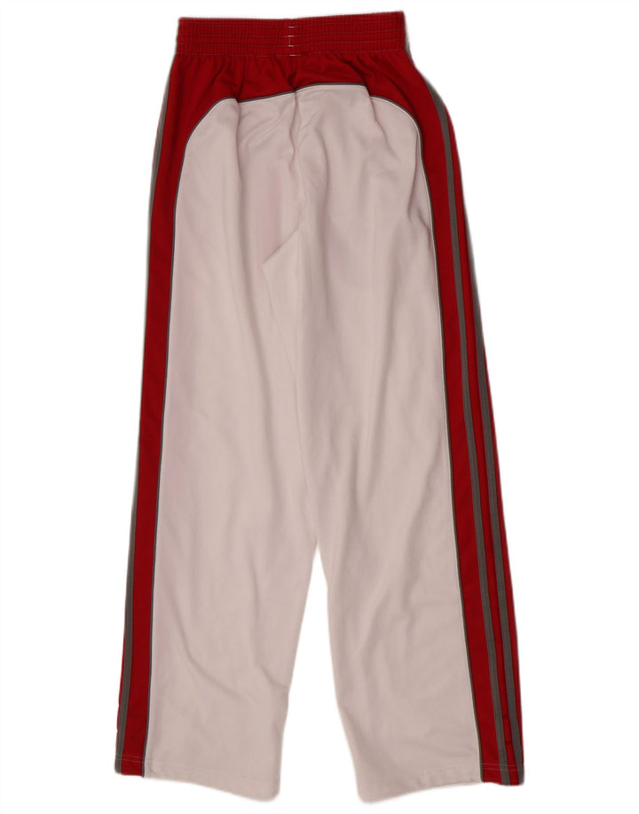 Pantaloni de trening Adidas pentru femei UK 8 Small White Colorblock Poliester