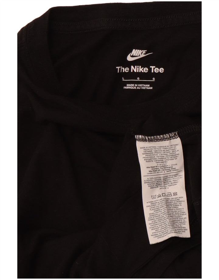 Tricou pentru bărbați NIKE Top mare din bumbac negru