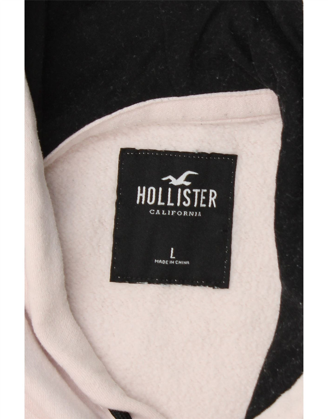 Pulover cu glugă cu grafic pentru bărbați HOLLISTER, mare, alb, din bumbac