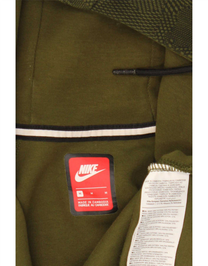 Pulover Nike pentru bărbați, cu fermoar, bumbac, camuflaj, kaki