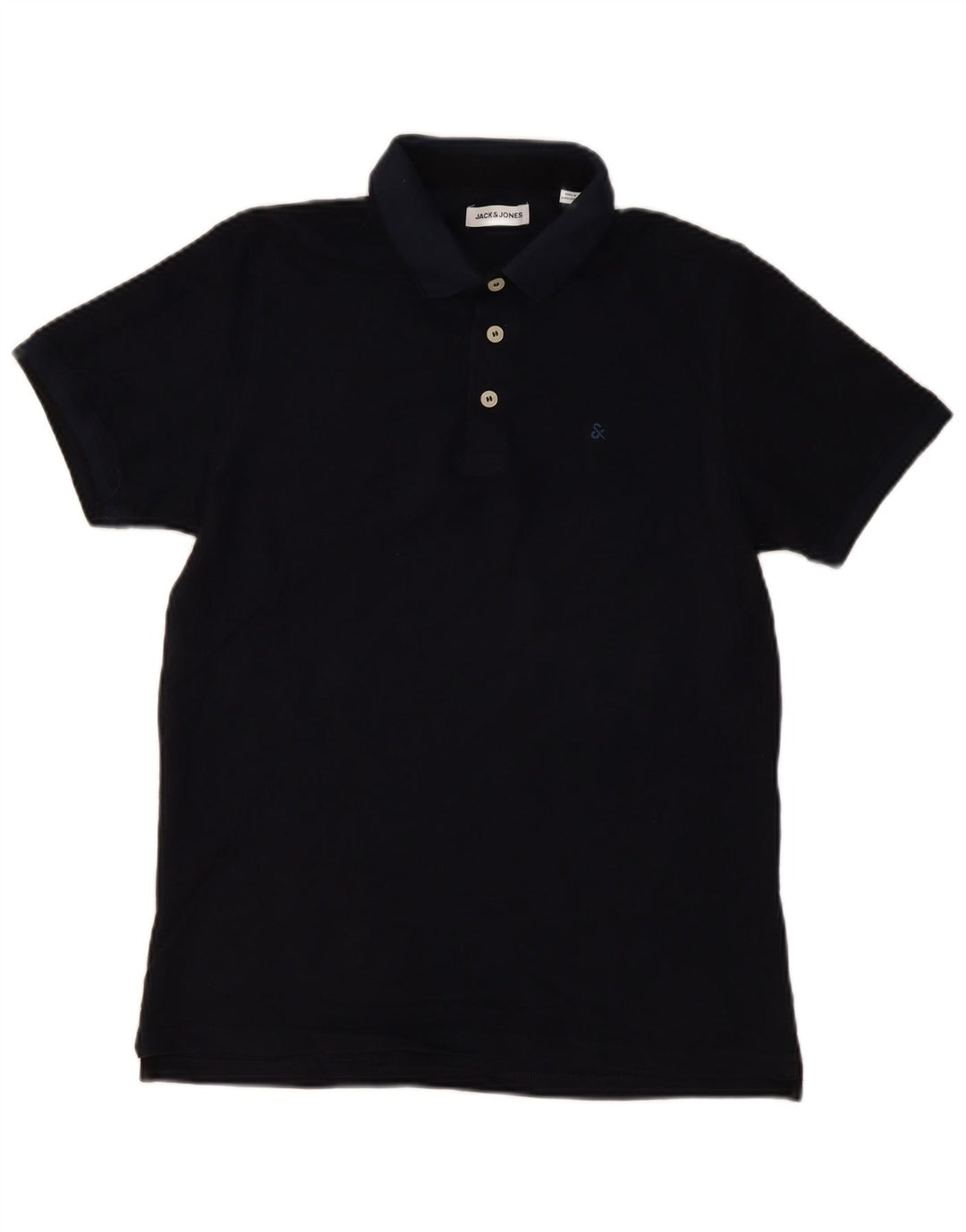 Tricou polo Jack & Jones pentru bărbați, bumbac, albastru bleumarin mediu