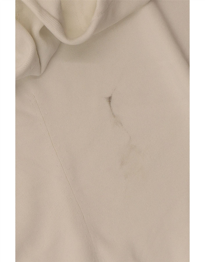 Pulover Cos pentru femei cu decolteu triplu UK 14 Medium White Viscose