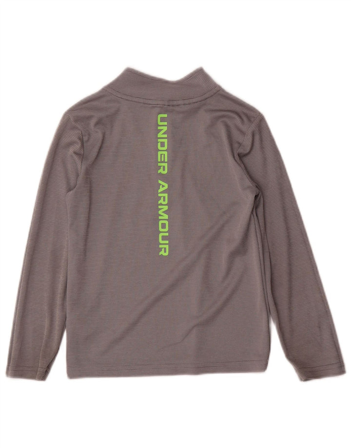 Tricou Under Armour pentru băieți, cu pulover grafic, 5-6 ani, cu dungi gri