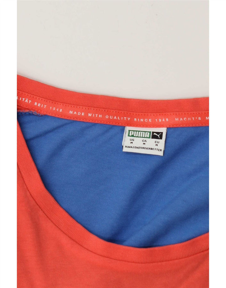 Tricou pentru bărbați Puma Top Medium Blue Colorblock