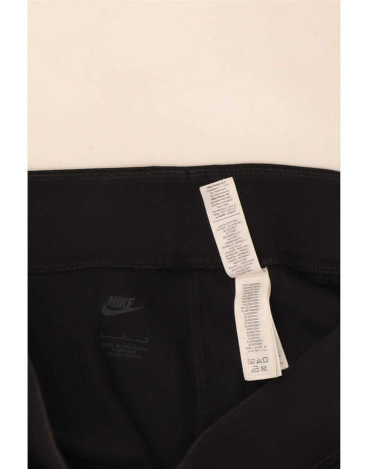 Leggings crop pentru femei Nike UK 14, mare, negru, bumbac