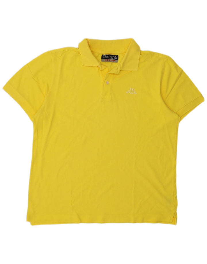 Tricou polo Adidas pentru bărbați, bumbac galben mediu