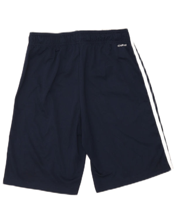 Adidas Boys Aeroready Sport Shorts 13-14 Years Navy Blue Polyester