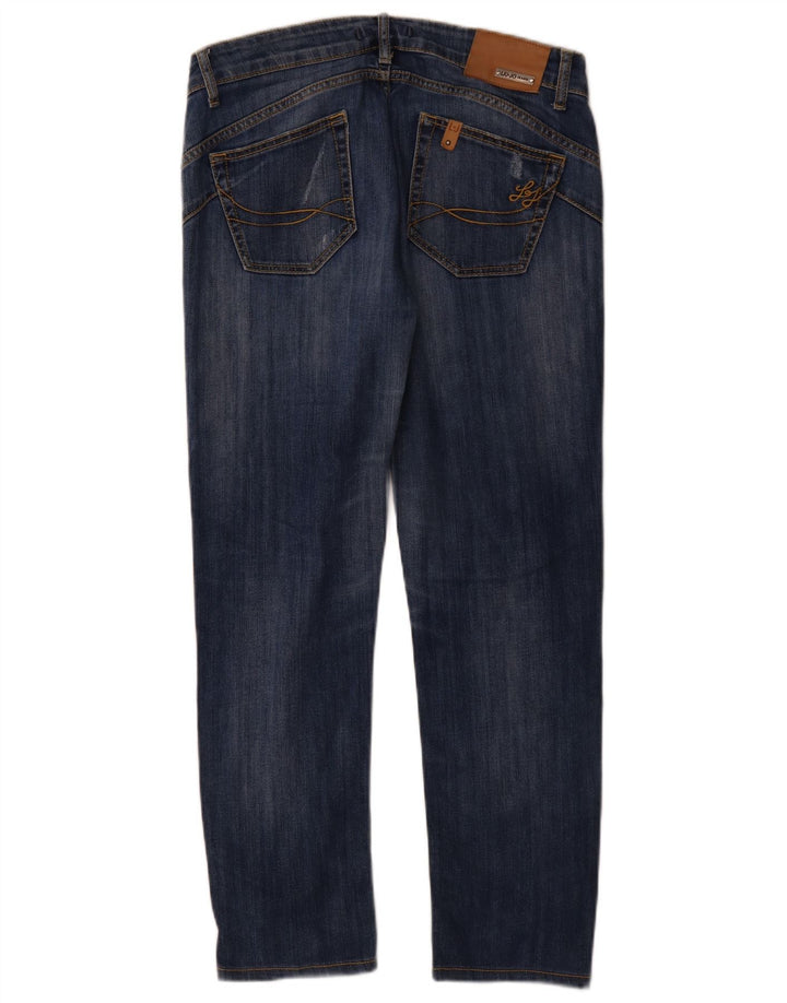 Blugi slim pentru femei Liu Jo L33 L29 albastru din bumbac