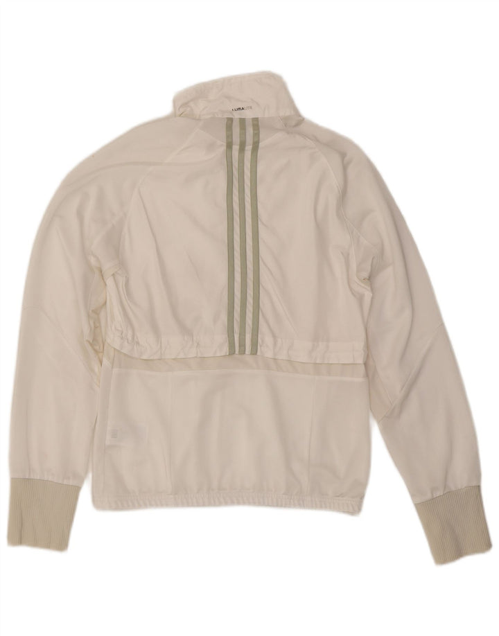 Jachetă de trening Clima 365 ADIDAS pentru femei UK 10 Poliester alb mic