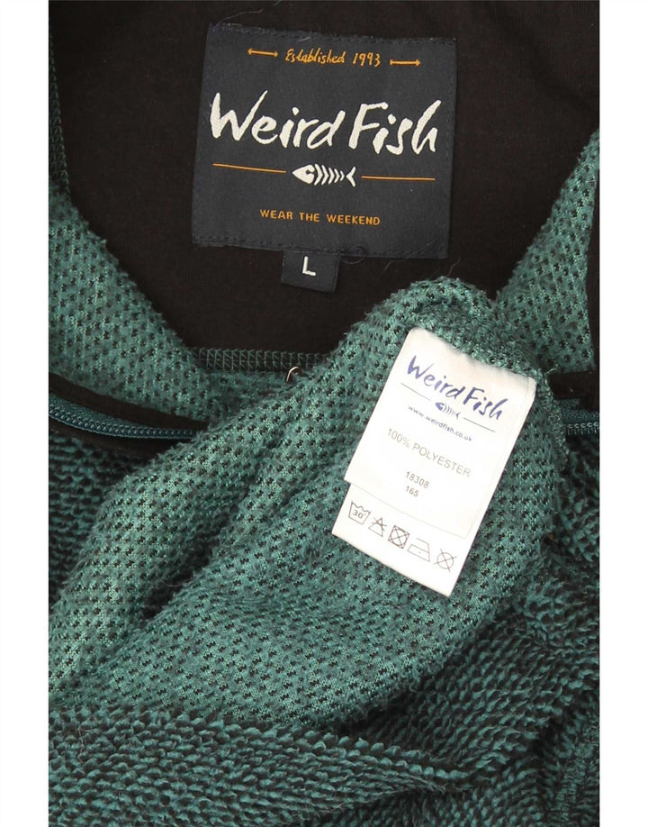 Jachetă polară pentru bărbați Weird Fish UK 40 Poliester verde mare