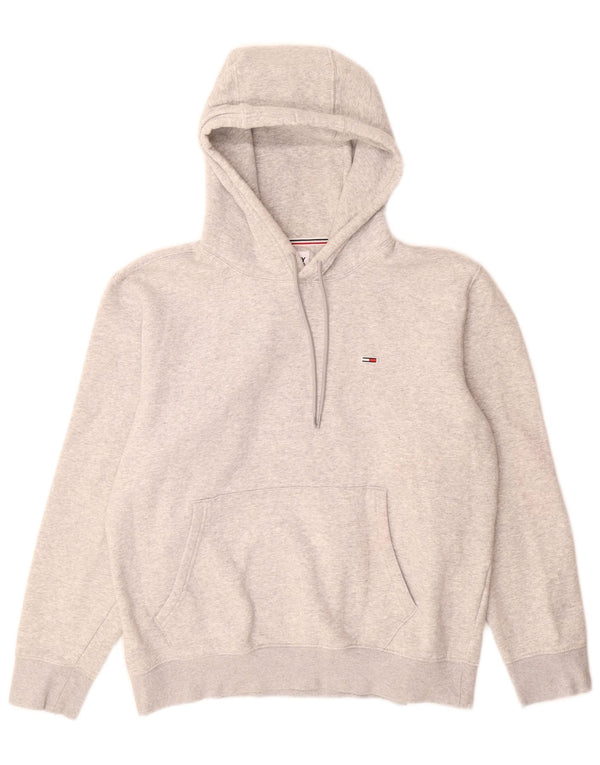 Pulover cu glugă Tommy Hilfiger pentru bărbați, XL, bumbac cu pete gri