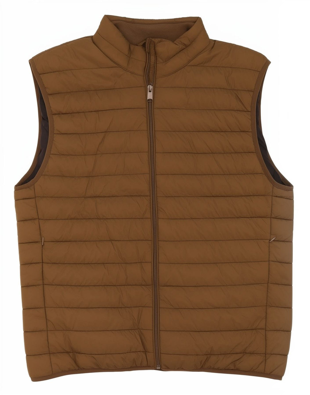 Gilet căptușit pentru bărbați Zara UK 40, mare, kaki, poliester