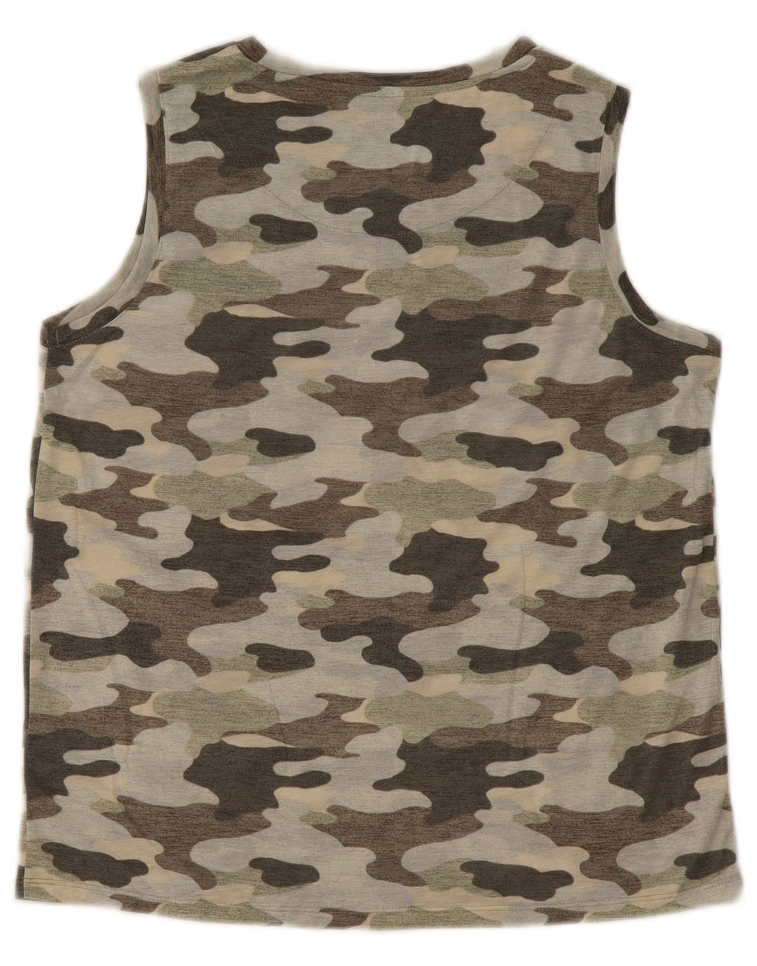 MARKS & SPENCER Vest Vest Top pentru femei UK 10 Small Kaki Camouflage Poliester