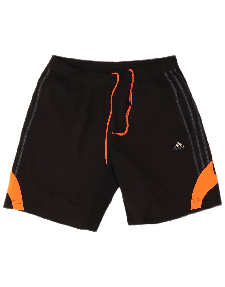 Pantaloni scurți sport pentru bărbați Adidas Climacool, mediu negru, poliester color bloc