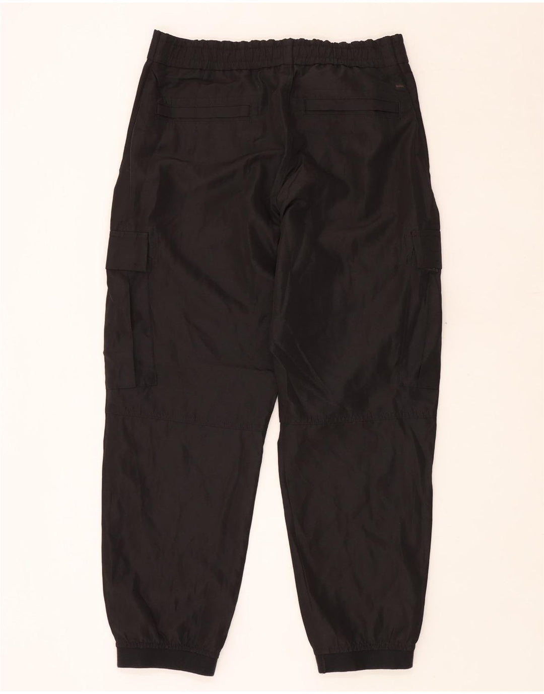 Pantaloni cargo Hugo Boss pentru bărbați, W34 L30, poliester negru