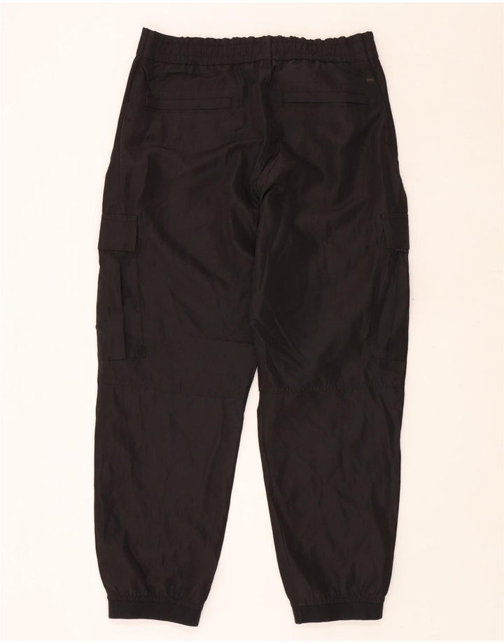Pantaloni cargo Hugo Boss pentru bărbați, W34 L30, poliester negru