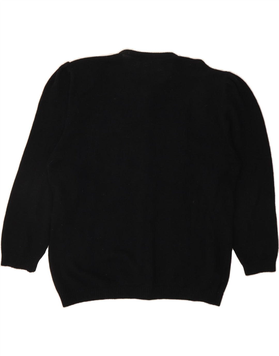 BIFFI Womens Cardigan Sweater UK 14 Large Black Floral Polyamide Vintage Biffi and Second-Hand Biffi from Messina Hembry 