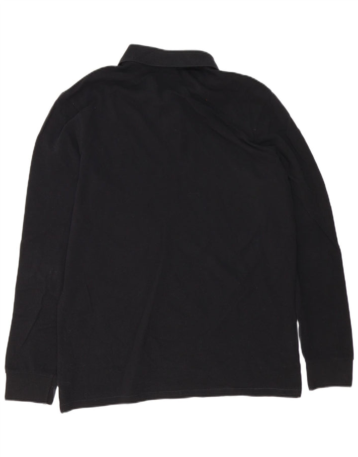 Cămașă polo cu mânecă lungă pentru bărbați Paul Smith, negru mediu