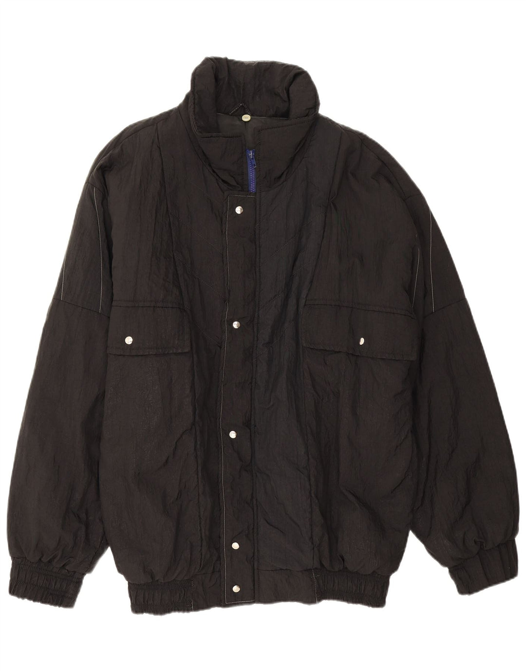 Jachetă căptușită vintage pentru bărbați UK 40 Large Black