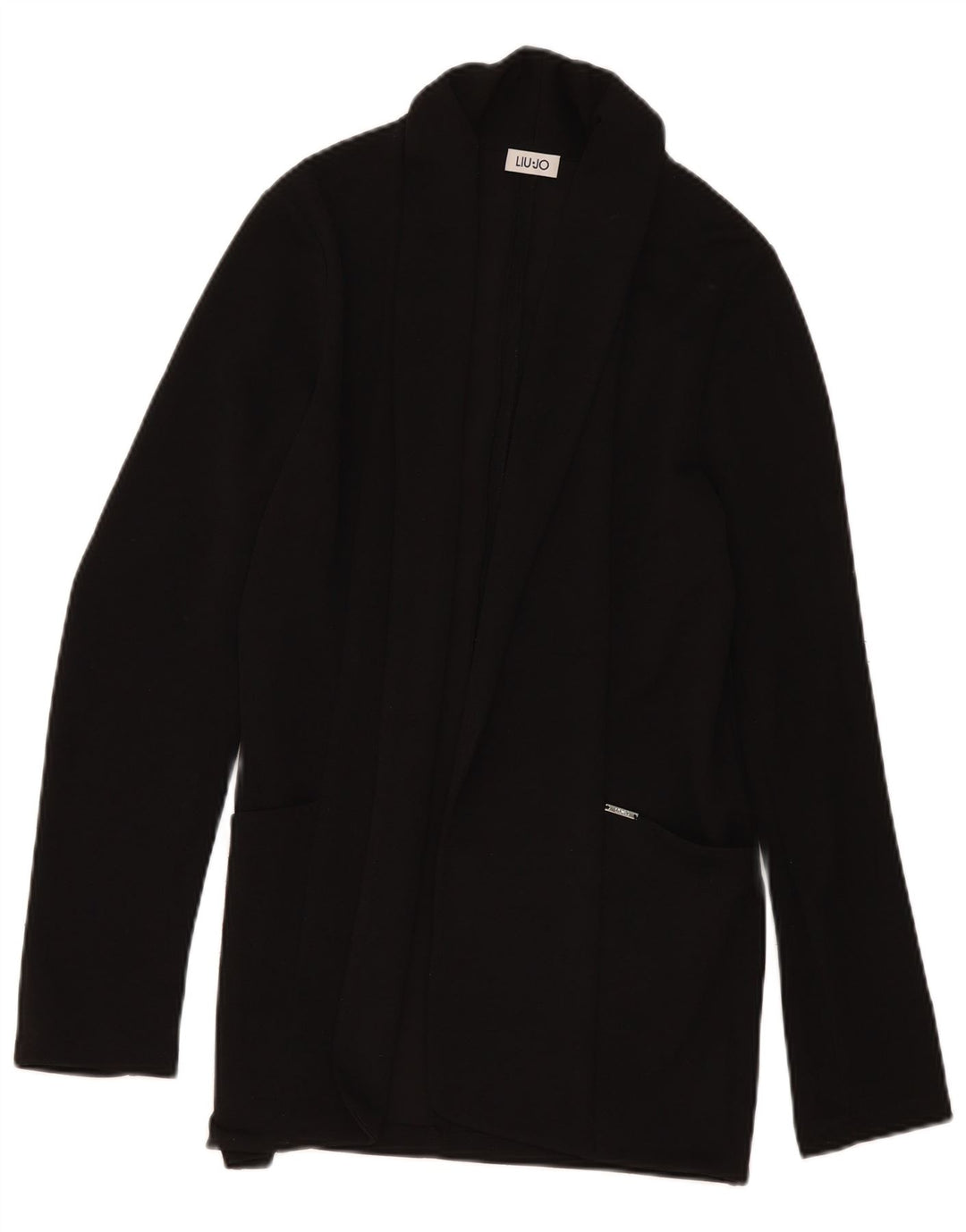 Pulover cardigan deschis pentru femei Liu Jo IT 42 Poliester mediu negru