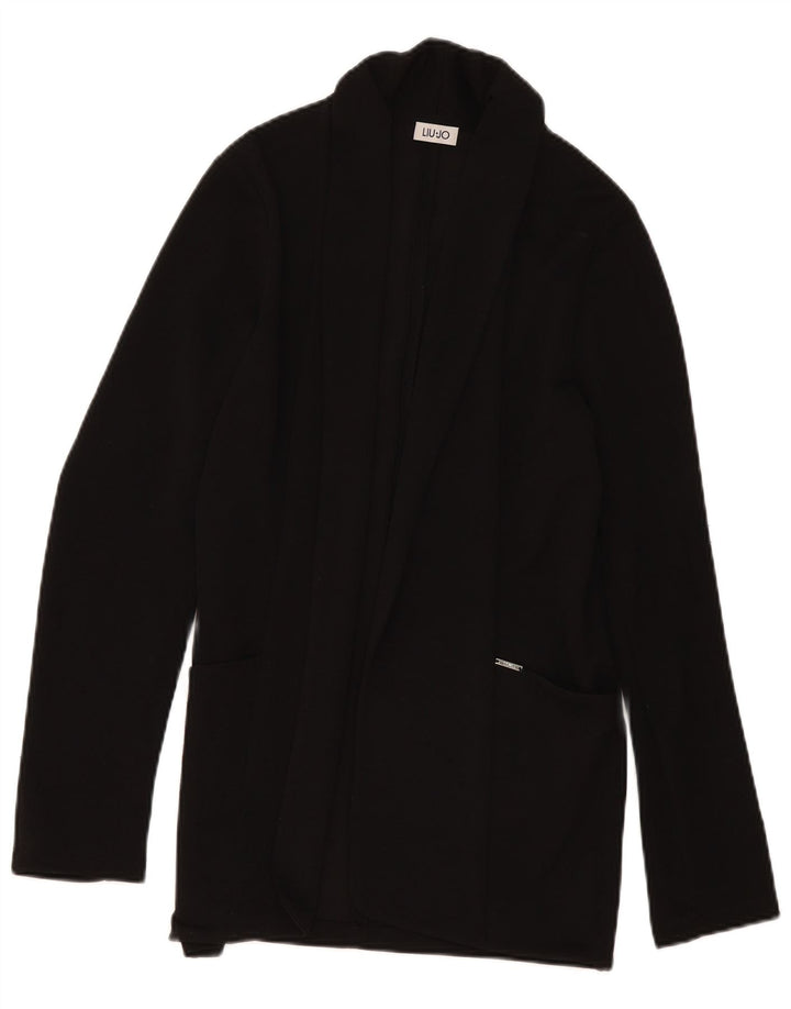 Pulover cardigan deschis pentru femei Liu Jo IT 42 Poliester mediu negru