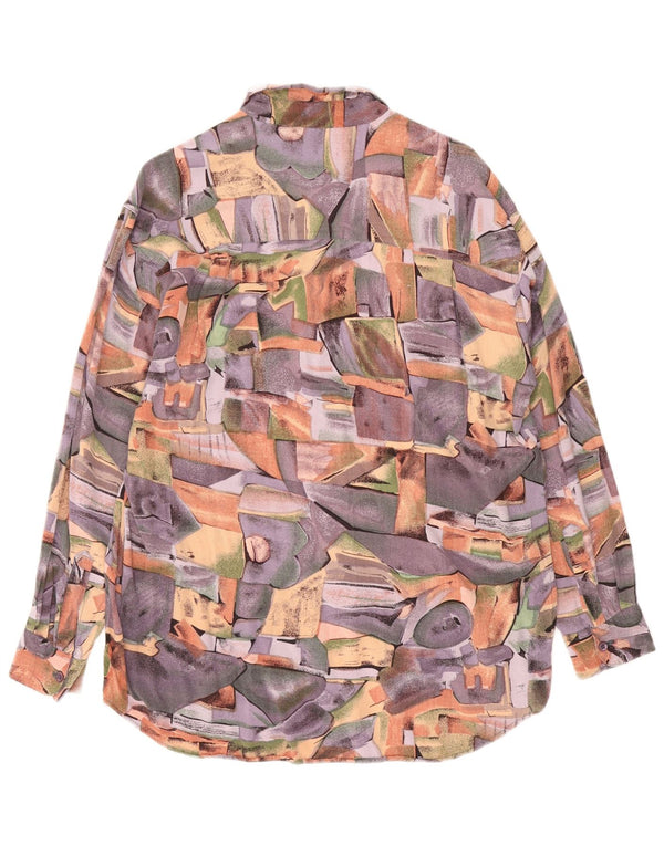 Cămașă Vintage bărbați mare, multicoloră, petice