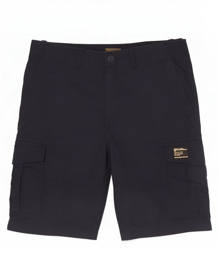 Pantaloni scurți cargo Superdry pentru bărbați W32, bumbac, albastru bleumarin mediu