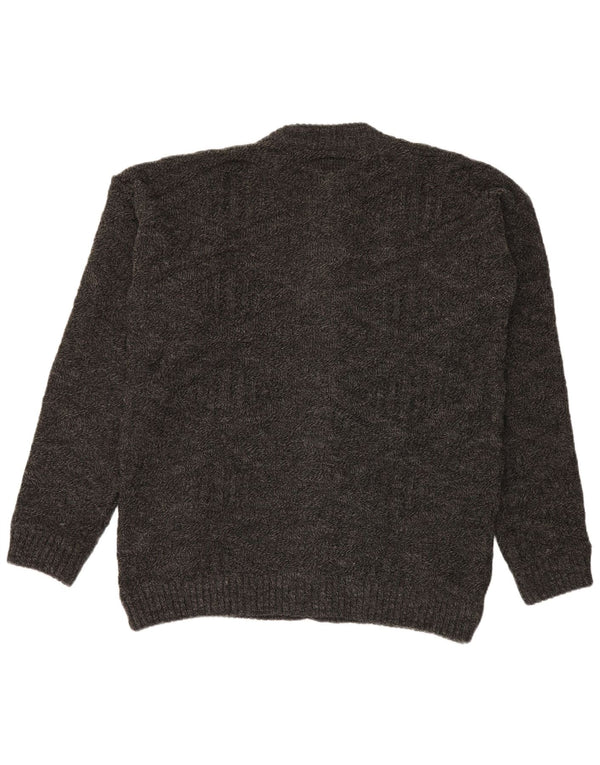 Pulover cardigan pentru bărbați Nanuk, 2XL, gri acrilic cu pete