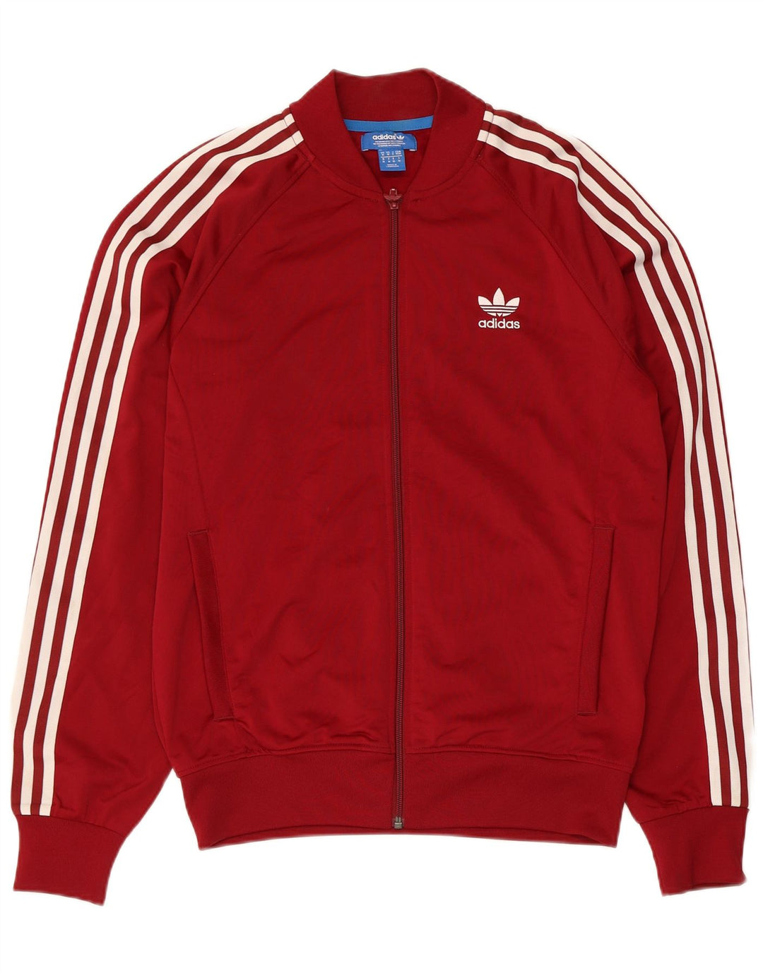 Jachetă de trening pentru bărbați Adidas, poliester maro mediu