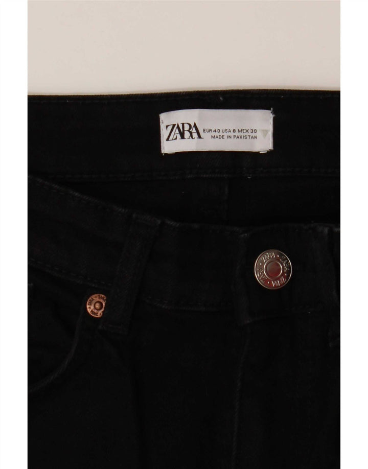 Blugi Zara Femei Bootcut EU 40 Medium W30 L27 Negri