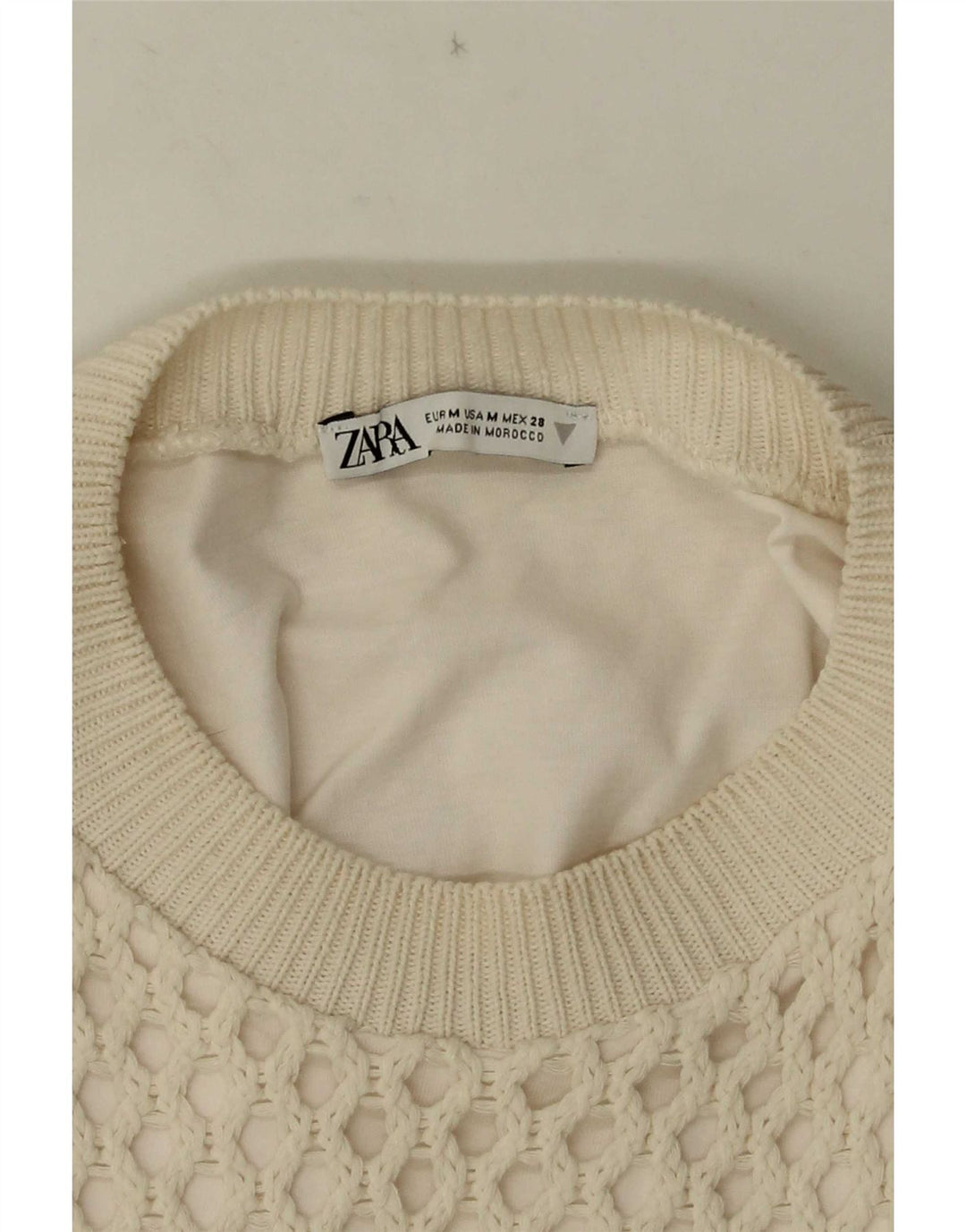 Bluză pentru femei Zara UK 12 Medium White