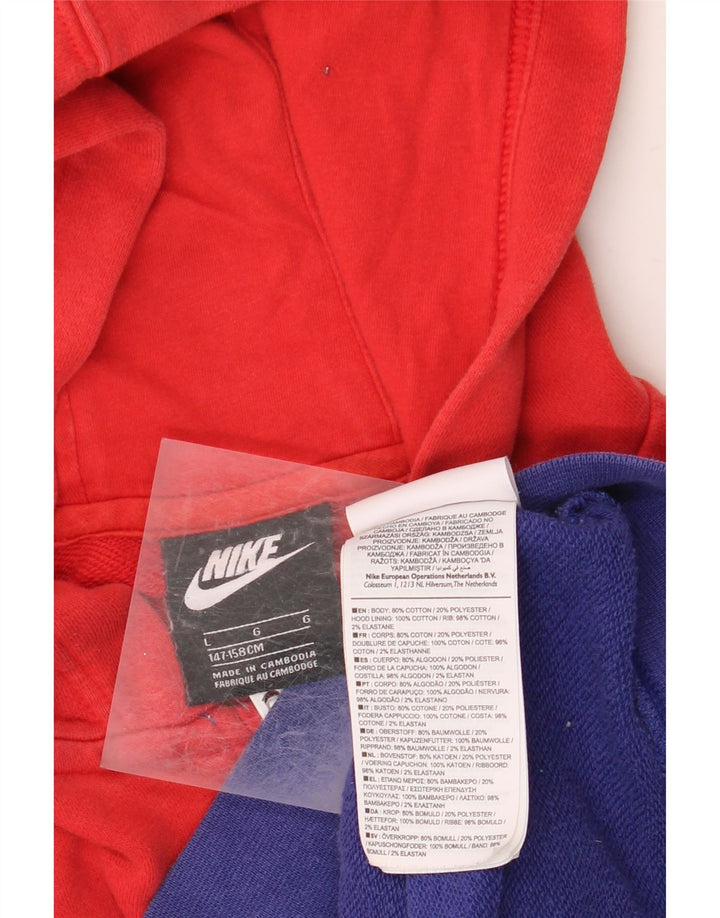 Pulover NIKE Graphic Zip Hoodie pentru băieți 12-13 ani, mare, roșu