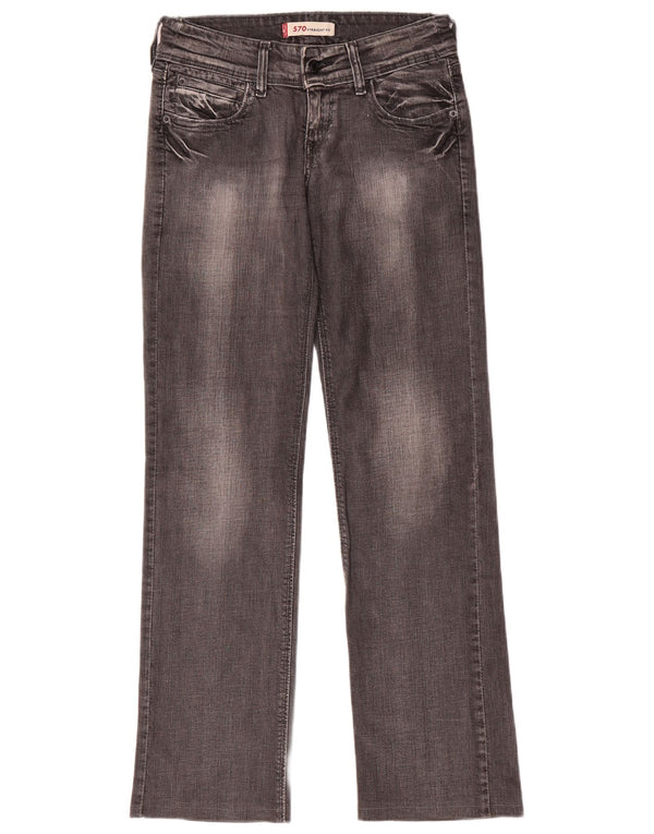 Blugi drepti 570 pentru femei Levi's W27 L31 bumbac gri