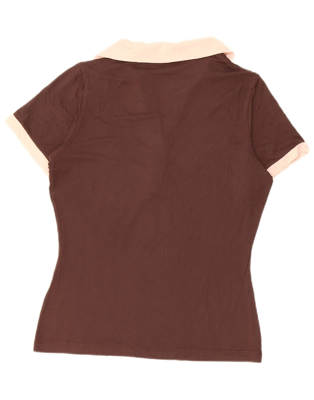Tricou polo Fred Perry pentru femei UK 12 Maro Mediu Colorblock