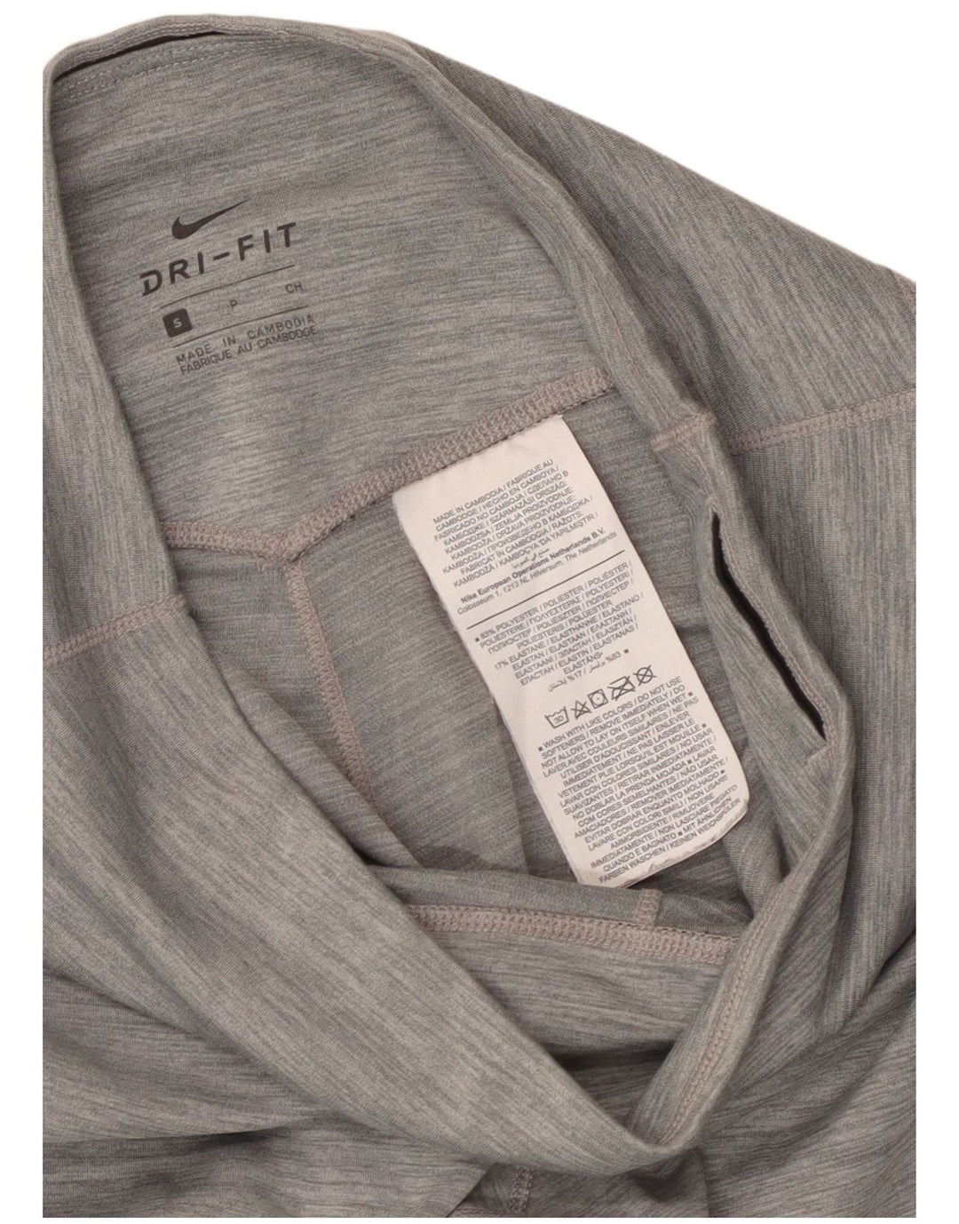 Leggings Dri Fit Nike pentru femei UK 8, poliester cu pete gri mici