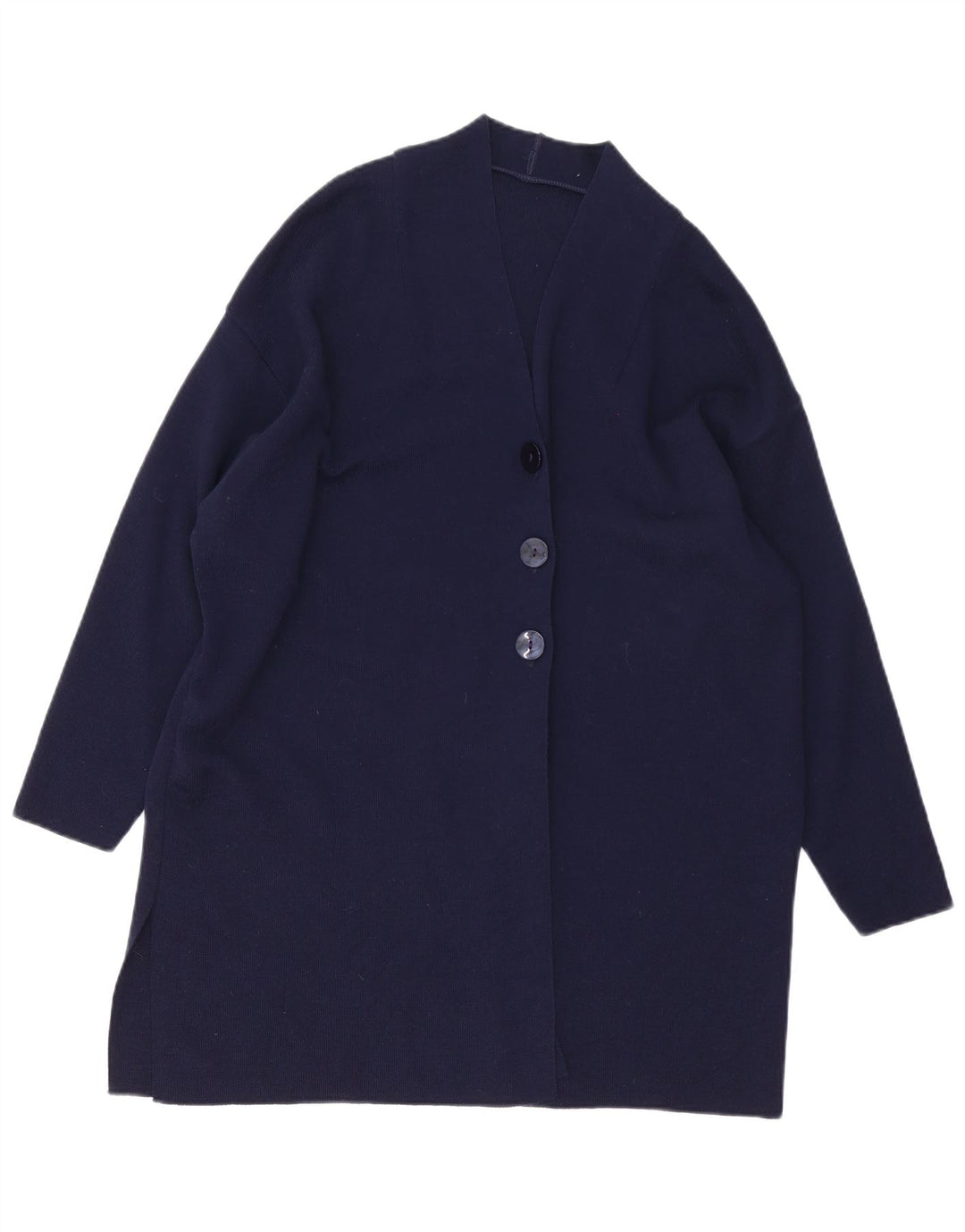 Pulover cardigan cu paragate pentru femei Marks & Spencer UK 12 Medium Bleumarin