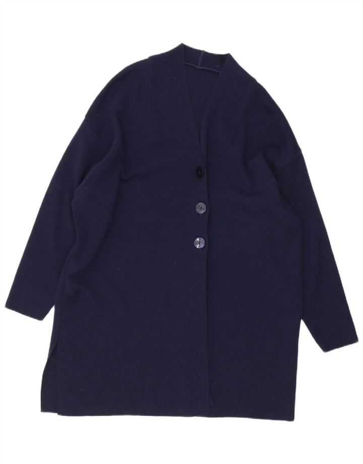 Pulover cardigan cu paragate pentru femei Marks & Spencer UK 12 Medium Bleumarin