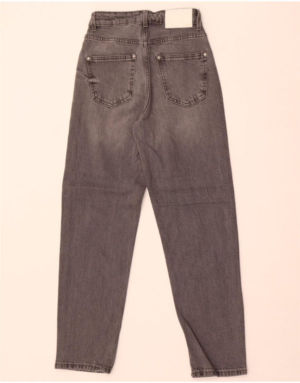 Blugi conici pentru femei Zara EU 32 2XS L22 L28 bumbac gri