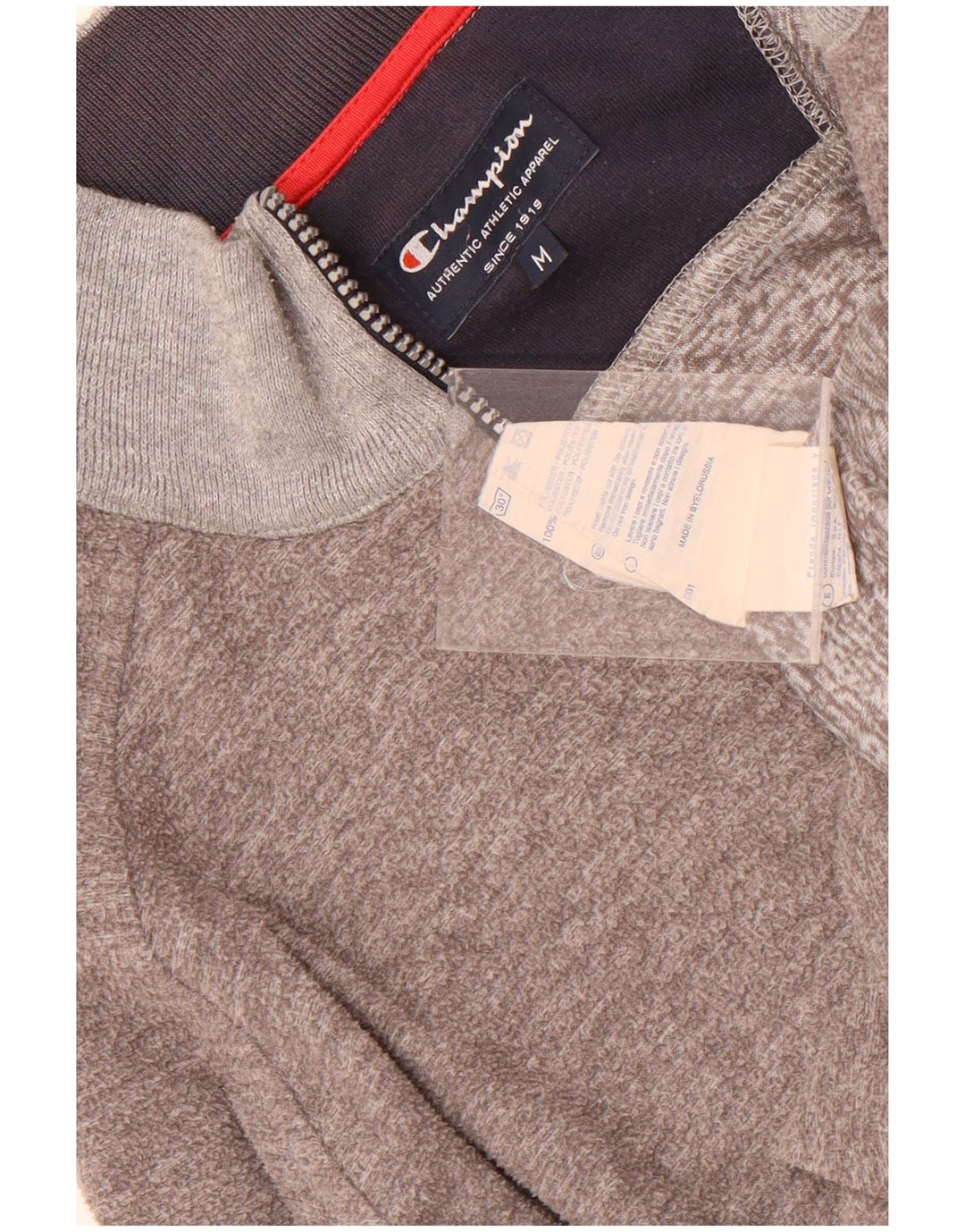 Jachetă de trening pentru bărbați Champion, din poliester gri mediu