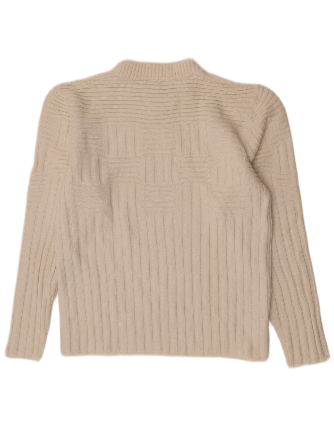 Pulover pentru femei Bikkembergs cu gâtul turnat UK 12 Medium Off White