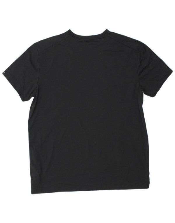 Tricou grafic NIKE Dri Fit pentru bărbați Top Mediu Negru Poliester