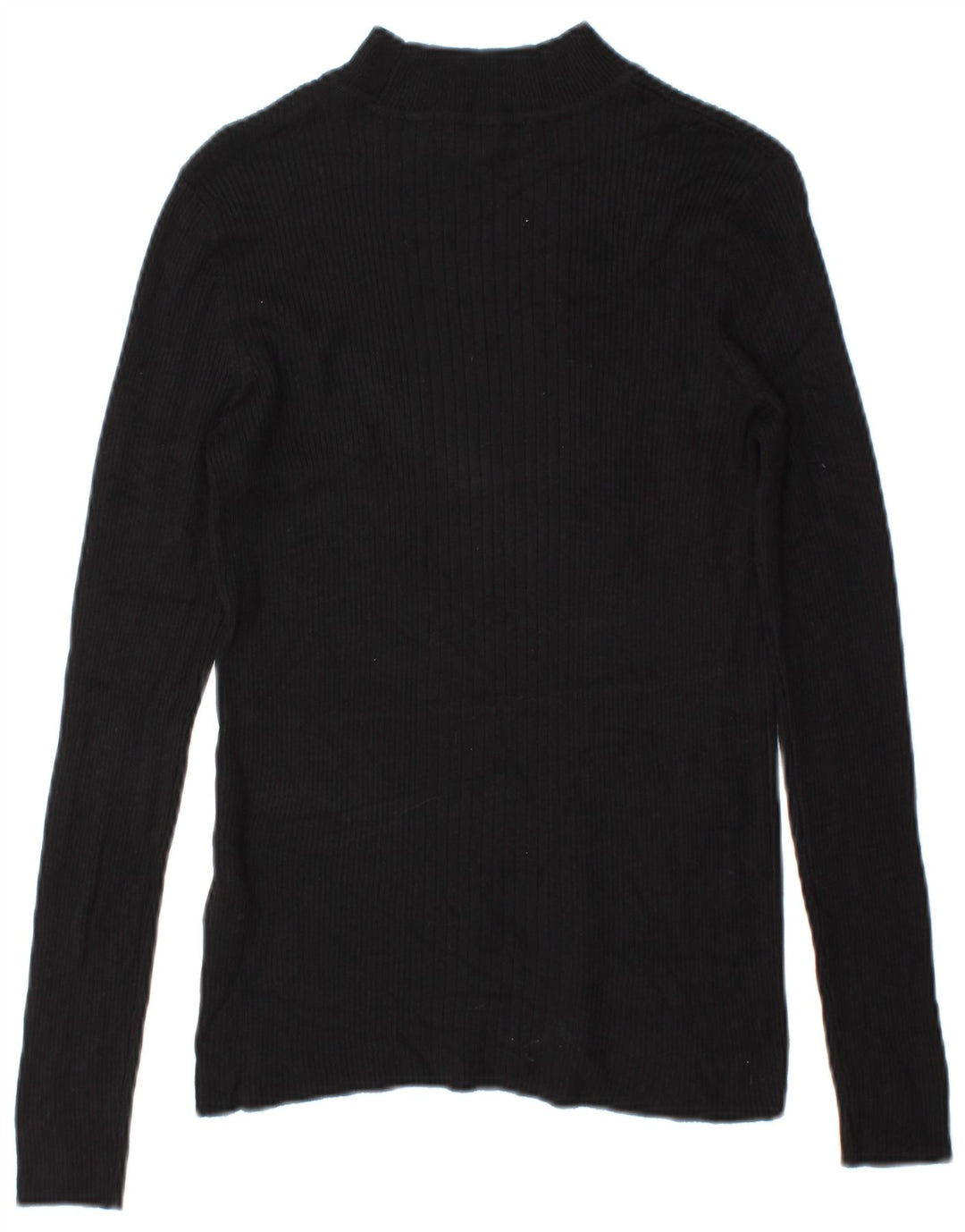 Marks & Spencer Top pentru femei cu mânecă lungă UK 14 Medium Black Viscose